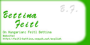bettina feitl business card